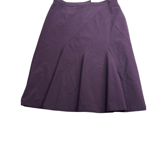 Vintage Y2K Worthington Works Women A-Line Pleated Skirt 12 Dark Purple Academia - Picture 3 of 6